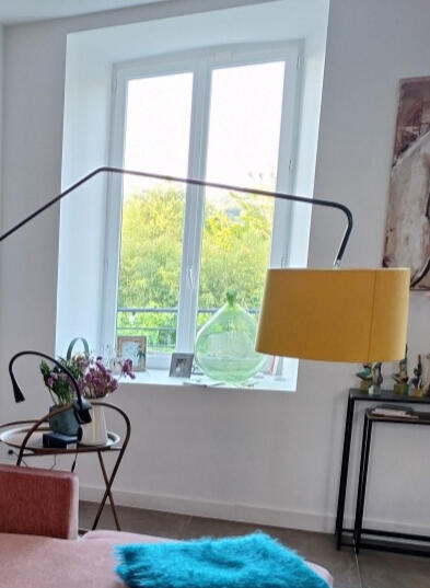 Abat-jour conique en lin