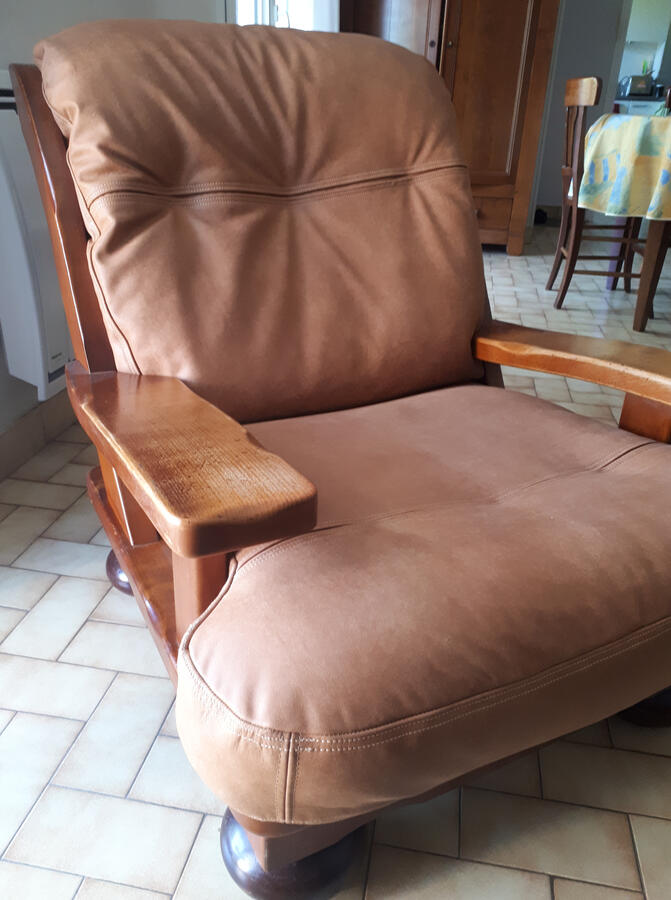 Fauteuil cuir