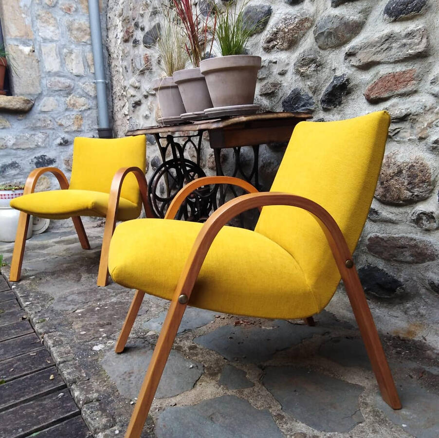 Duo de sièges Bow Wood / Rénovation complète en mousse